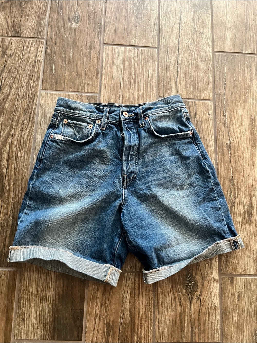 Hey Gang loose denim shorts